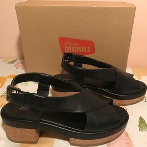 Clarks Originals Geta Block sandals heels